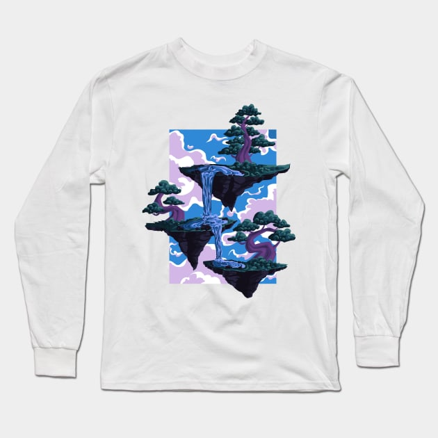 Floating Island Long Sleeve T-Shirt by aaallsmiles